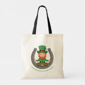 Geluks Leprechaun-meditatie Tote Bag (Achterkant)