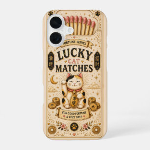Geluks Matches Maneki Neko Kat Telefonhoes  iPhone 16 Hoesje