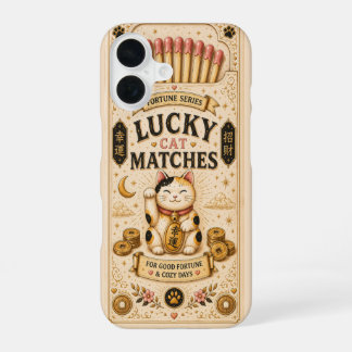 Geluks Matches Maneki Neko Kat Telefonhoes  iPhone 16 Hoesje