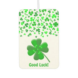 Geluks shamrocks confetti patroon gepersonaliseerd luchtverfrisser