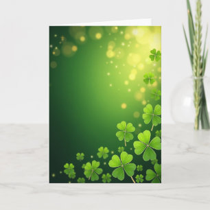 Geluks shamrocks voor partnerkaart kaart
