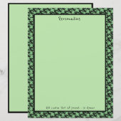 Geluks Vierbladige Klaver Charme Personaliseer (Voorkant / Achterkant)