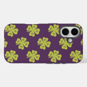 Geluks Vierbladige Klaver Patroon Case-Mate iPhone Case (Achterkant (horizontaal))