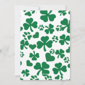 Geluks wens voor kattenliefhebbers op St. Patrick' Feestdagenkaart (Achterkant)