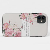 Geluks Zegeningen Canvas: Pastel Christelijk Case-Mate iPhone Case (Achterkant (horizontaal))
