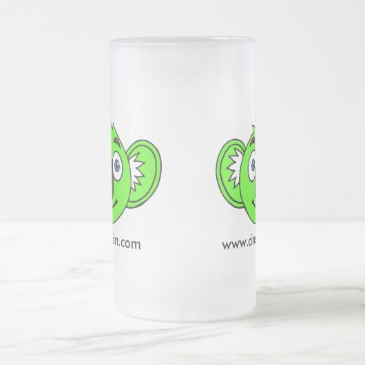 Geluksbasis-mok Matglas Bierpul (Center)