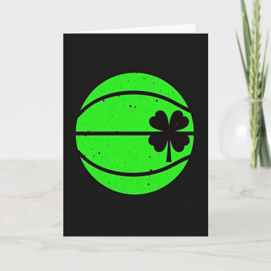 Geluksbasketbal Grafische Kaart (Voorkant)