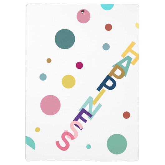 Geluksbel Klembord (Achterkant)