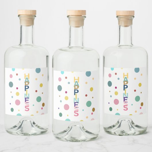 Geluksbel Likeurfles Etiket (Flessen)