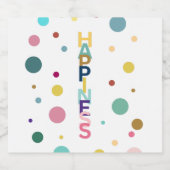 Geluksbel Likeurfles Etiket (Enkel label)