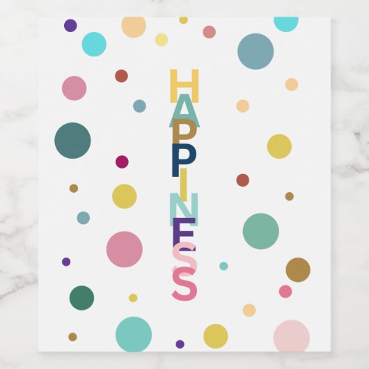 Geluksbel Wijn Etiket (Enkel label)