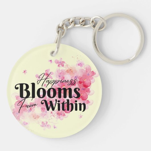 Geluksbloei van binnen de Sleutelhanger (Achterkant)