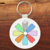 Geluksbloem knop sleutelhanger (Voorkant)