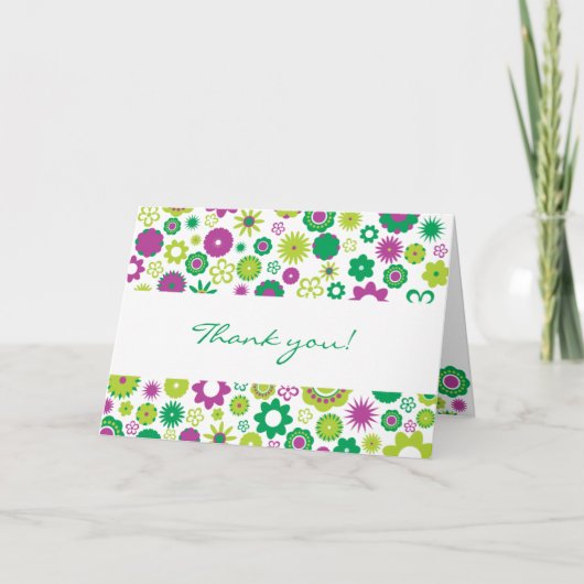 Geluksbloemen Bedankkaart (Voorkant)