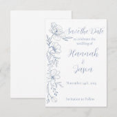 Geluksbloemen Trouw Save the Date (Voorkant / Achterkant)