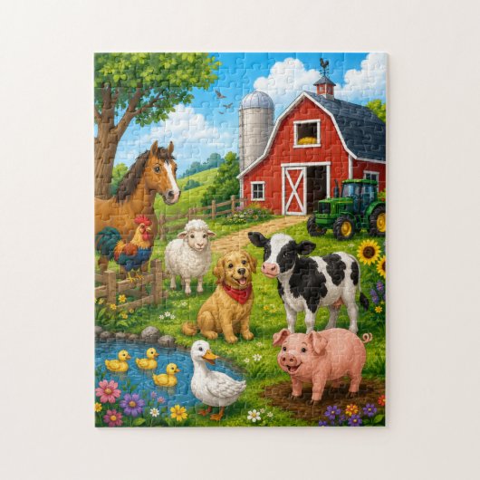 Geluksboerderij Vrienden Puzzel (Verticaal)