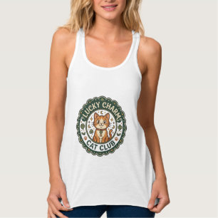 Geluksbrengende Kat POD Vector Kunst - Geluksbreng Tanktop