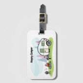 Geluksbrenger Caravan Bagagelabel (Voorkant (verticaal))