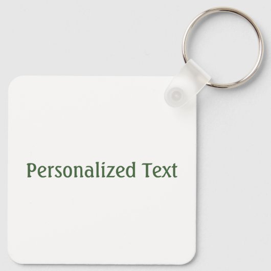 Geluksbrenger Klaver Vintage Persoonlijke Geluk Sleutelhanger (Achterkant)