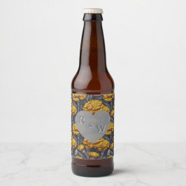 Geluksbruidende Huwelijksfeest Anjer Fantasie Buit Bier Etiket
