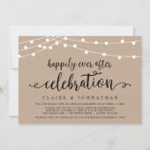 Geluksbruiloft viering van een ontvluchte bruiloft kaart (Voorkant)