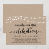 Geluksbruiloft viering van een ontvluchte bruiloft kaart (Voorkant / Achterkant)