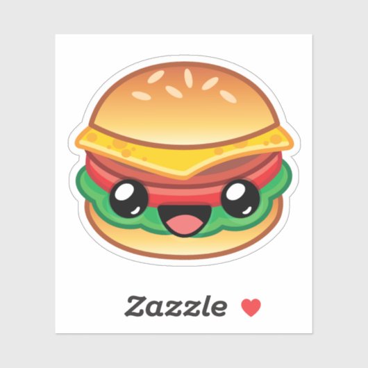 Geluksburger springen sticker (Vel)