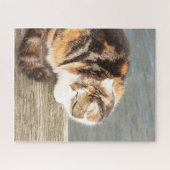 gelukscat met meerdere rijstroken aan boord in het legpuzzel (Horizontaal)