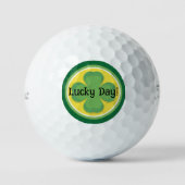 Geluksdag! Aangepaste Shamrock Golfballen (Voorkant)