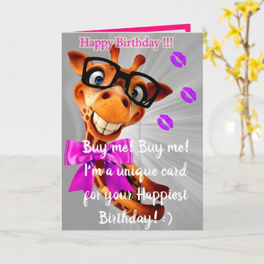 Geluksdag Kaart (Gele Bloem)