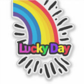 Geluksdag sticker (Voorkant)
