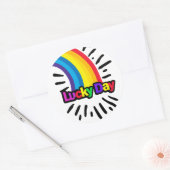 Geluksdagstickers Ronde Sticker (Envelop)