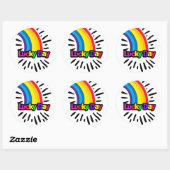 Geluksdagstickers Ronde Sticker (Vel)