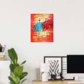 Geluksdansposter Poster (Thuiskantoor)
