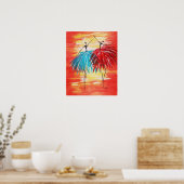 Geluksdansposter Poster (Keuken)