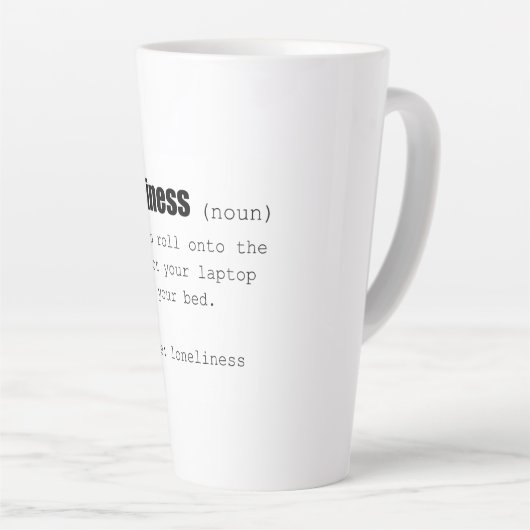 Geluksdefinitie Funny Latte Mok (Rechterhoek)