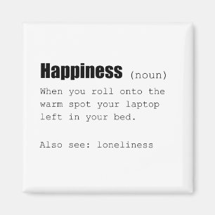 Geluksdefinitie Funny Magneet