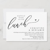 Geluksdiner na een elopement-huwelijk kaart (Voorkant)