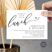 Geluksdiner na een elopement-huwelijk kaart