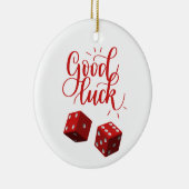 geluksdobbelstenen keramisch ornament (Rechts)