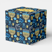 Geluksdoos voor Hanukkah Bedankdoosjes (Achterkant)