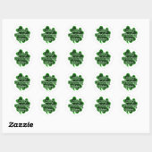Geluksdrankshirt St. Patrick's Day Ronde Sticker (Vel)