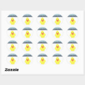 GeluksEend Ronde Sticker (Vel)