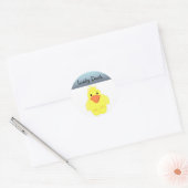 GeluksEend Ronde Sticker (Envelop)