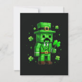 Geluksfee Fun St. Patrick's Day Videogame Aankondiging (Achterkant)