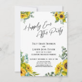 Geluksfeest Eucalyptus Zonnebloem Kaart (Voorkant)