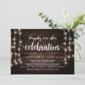 Geluksfeest, Slingerlicht, Elopement  Kaart (Staand voorkant)