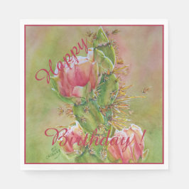 Geluksfeest Viering Woestijnbloemen Servet