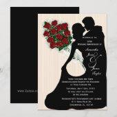 Geluksfeest Wit Huwelijk Dansende Silo Kaart (Voorkant / Achterkant)