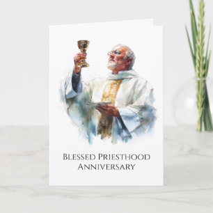 Geluksfeestelijke Priesterwijding Herdenkingsmis Kaart